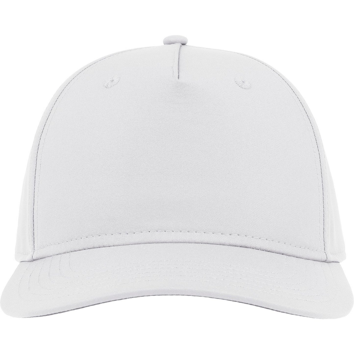 White - Side - Atlantis Unisex Adult Ray S 5 Panel Recycled Baseball Cap