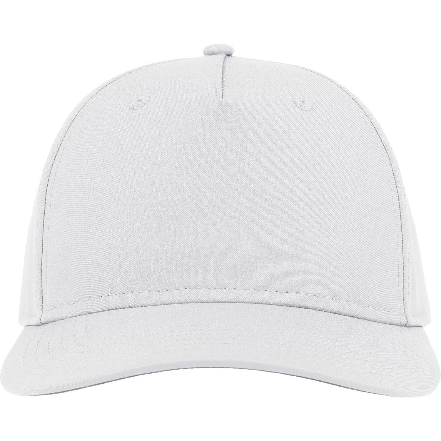 White - Side - Atlantis Unisex Adult Ray S 5 Panel Recycled Baseball Cap