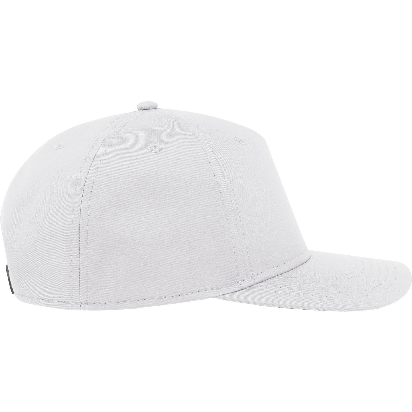White - Lifestyle - Atlantis Unisex Adult Ray S 5 Panel Recycled Baseball Cap