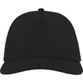 Black - Side - Atlantis Unisex Adult Ray S 5 Panel Recycled Baseball Cap