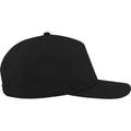 Black - Lifestyle - Atlantis Unisex Adult Ray S 5 Panel Recycled Baseball Cap