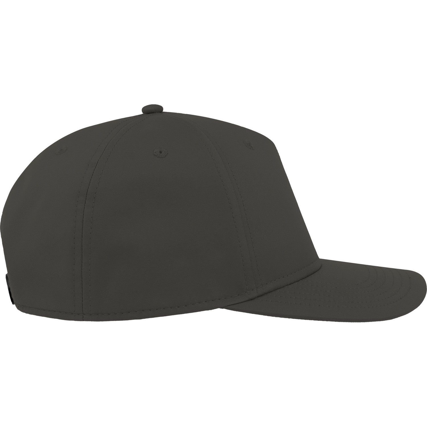 Dark Grey - Lifestyle - Atlantis Unisex Adult Ray S 5 Panel Recycled Baseball Cap
