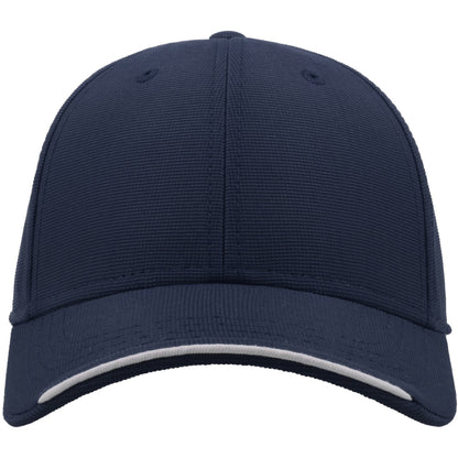 Navy - Front - Atlantis Estoril 6 Panel Jacquard Recycled Baseball Cap