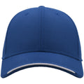 Royal Blue - Front - Atlantis Estoril 6 Panel Jacquard Recycled Baseball Cap