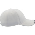 White - Lifestyle - Atlantis Estoril 6 Panel Jacquard Recycled Baseball Cap