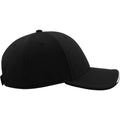 Black - Lifestyle - Atlantis Estoril 6 Panel Jacquard Recycled Baseball Cap