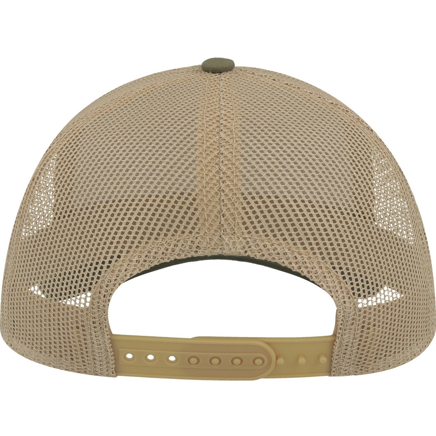 Olive-Khaki - Back - Atlantis Unisex Adult Rapper 5 Panel Canvas Recycled Trucker Cap