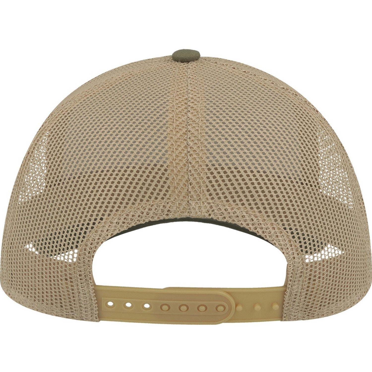 Olive-Khaki - Back - Atlantis Unisex Adult Rapper 5 Panel Canvas Recycled Trucker Cap