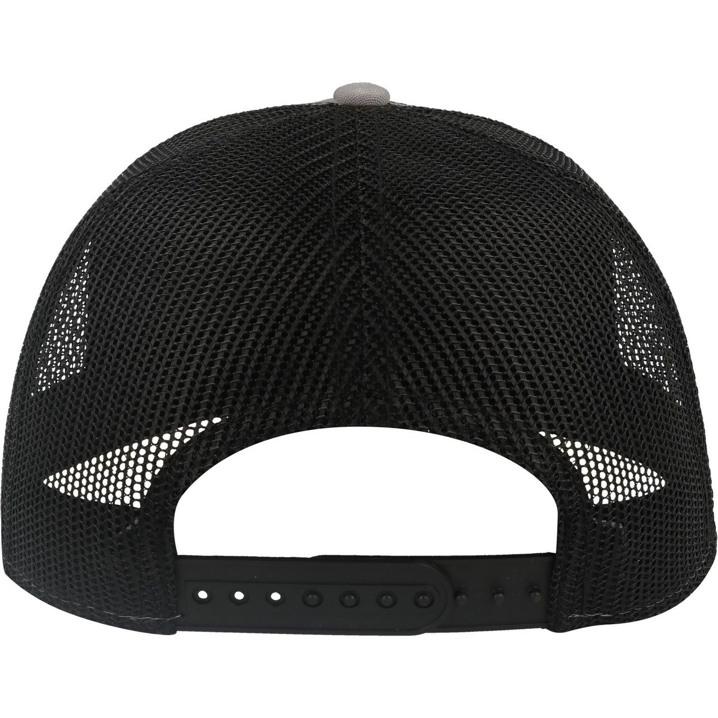 Grey-Black - Back - Atlantis Unisex Adult Rapper 5 Panel Canvas Recycled Trucker Cap
