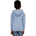 Light Blue - Back - Casual Classics Childrens-Kids Blended Ringspun Cotton Hoodie