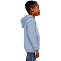 Light Blue - Side - Casual Classics Childrens-Kids Blended Ringspun Cotton Hoodie