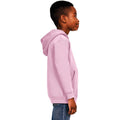 Light Pink - Side - Casual Classics Childrens-Kids Blended Ringspun Cotton Hoodie
