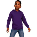 Purple - Front - Casual Classics Childrens-Kids Blended Ringspun Cotton Hoodie