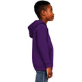Purple - Side - Casual Classics Childrens-Kids Blended Ringspun Cotton Hoodie