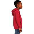 Red - Side - Casual Classics Childrens-Kids Blended Ringspun Cotton Hoodie
