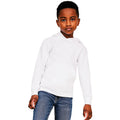 White - Front - Casual Classics Childrens-Kids Blended Ringspun Cotton Hoodie