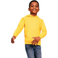 Yellow - Front - Casual Classics Childrens-Kids Blended Ringspun Cotton Hoodie