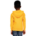 Yellow - Back - Casual Classics Childrens-Kids Blended Ringspun Cotton Hoodie
