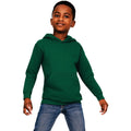 Forest Green - Front - Casual Classics Childrens-Kids Blended Ringspun Cotton Hoodie