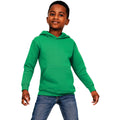 Kelly Green - Front - Casual Classics Childrens-Kids Blended Ringspun Cotton Hoodie