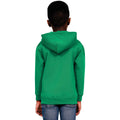 Kelly Green - Back - Casual Classics Childrens-Kids Blended Ringspun Cotton Hoodie