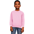 Light Pink - Front - Casual Classics Childrens-Kids Blended Ringspun Cotton Sweatshirt