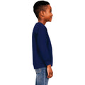 Navy - Side - Casual Classics Childrens-Kids Blended Ringspun Cotton Sweatshirt