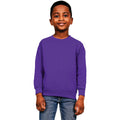 Purple - Front - Casual Classics Childrens-Kids Blended Ringspun Cotton Sweatshirt
