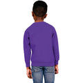 Purple - Back - Casual Classics Childrens-Kids Blended Ringspun Cotton Sweatshirt