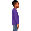 Purple - Side - Casual Classics Childrens-Kids Blended Ringspun Cotton Sweatshirt