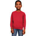 Red - Front - Casual Classics Childrens-Kids Blended Ringspun Cotton Sweatshirt