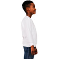 White - Side - Casual Classics Childrens-Kids Blended Ringspun Cotton Sweatshirt