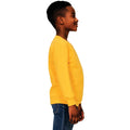 Yellow - Side - Casual Classics Childrens-Kids Blended Ringspun Cotton Sweatshirt