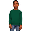 Forest Green - Front - Casual Classics Childrens-Kids Blended Ringspun Cotton Sweatshirt
