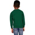 Forest Green - Back - Casual Classics Childrens-Kids Blended Ringspun Cotton Sweatshirt