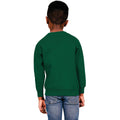 Forest Green - Back - Casual Classics Childrens-Kids Blended Ringspun Cotton Sweatshirt