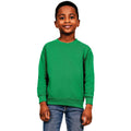 Kelly Green - Front - Casual Classics Childrens-Kids Blended Ringspun Cotton Sweatshirt