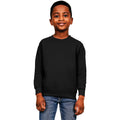 Black - Front - Casual Classics Childrens-Kids Blended Ringspun Cotton Sweatshirt