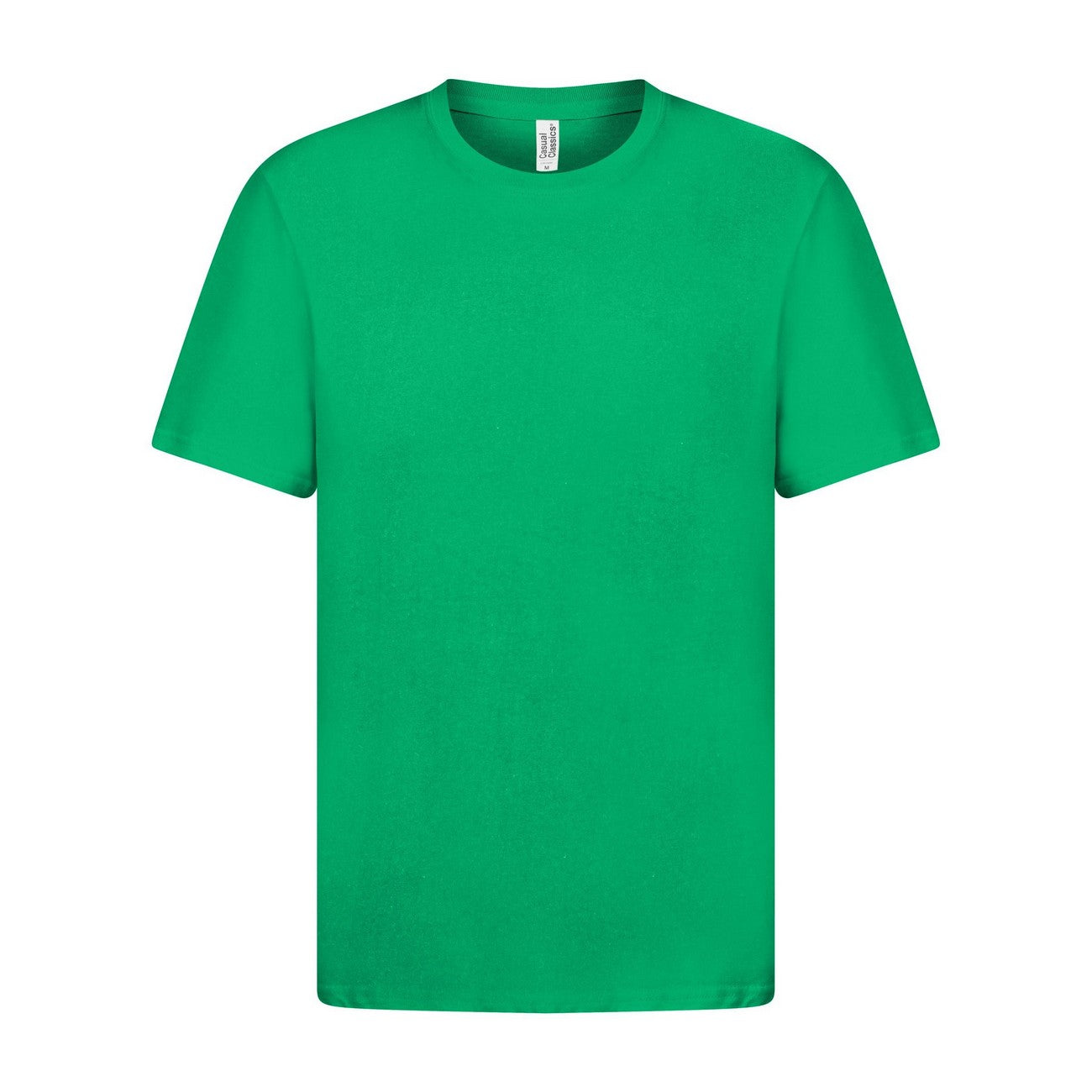 Kelly Green - Front - Casual Classics Unisex Adult Ringspun Cotton Organic T-Shirt