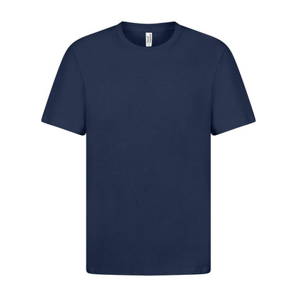 Navy - Front - Casual Classics Unisex Adult Ringspun Cotton Organic T-Shirt