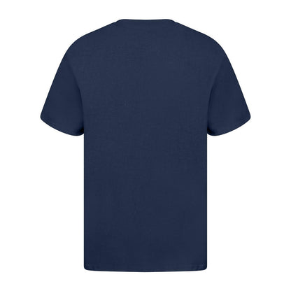 Navy - Back - Casual Classics Unisex Adult Ringspun Cotton Organic T-Shirt