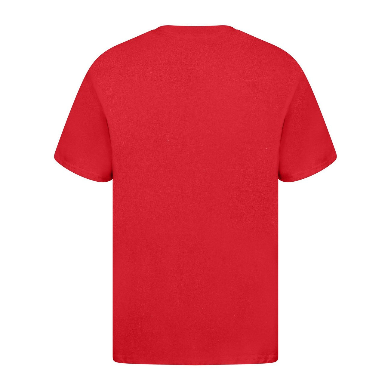 Red - Back - Casual Classics Unisex Adult Ringspun Cotton Organic T-Shirt