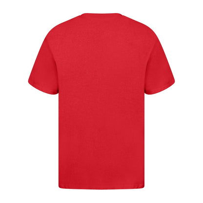 Red - Back - Casual Classics Unisex Adult Ringspun Cotton Organic T-Shirt