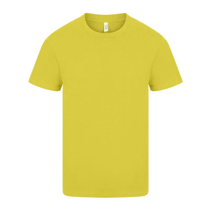Yellow - Front - Casual Classics Unisex Adult Ringspun Cotton Organic T-Shirt