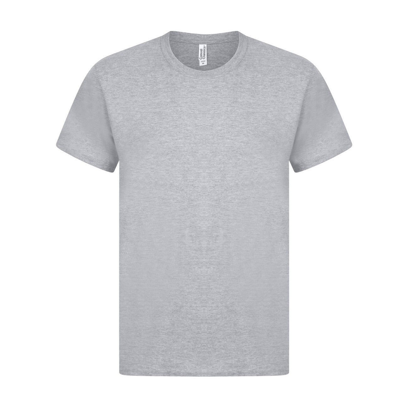 Heather - Front - Casual Classics Unisex Adult Ringspun Cotton Organic T-Shirt