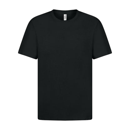 Black - Front - Casual Classics Unisex Adult Ringspun Cotton Organic T-Shirt
