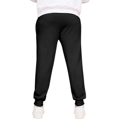 Black - Back - Casual Classics Mens Ringspun Cotton Oversized Jogging Bottoms