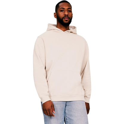 Ecru - Front - Casual Classics Mens Core Ringspun Cotton Hoodie
