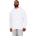 White - Front - Casual Classics Mens Core Ringspun Cotton Hoodie