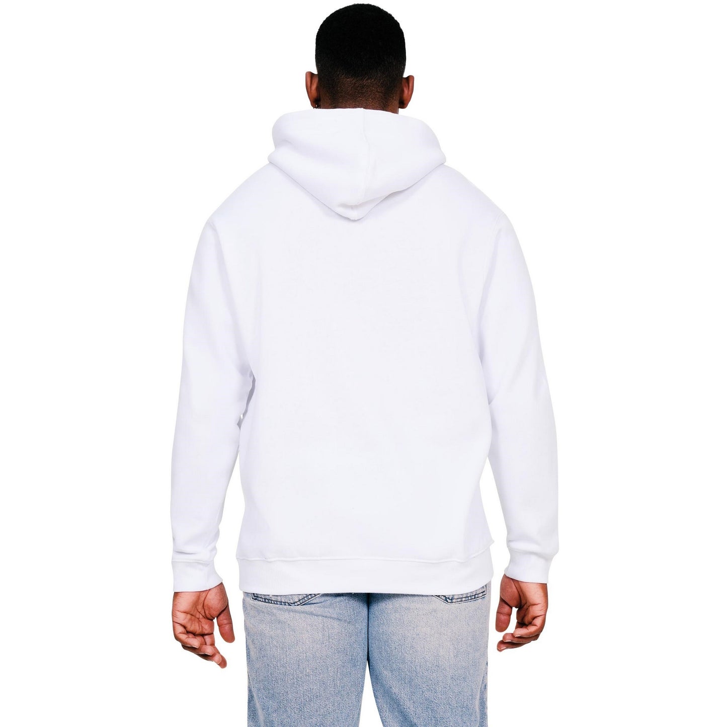 White - Back - Casual Classics Mens Core Ringspun Cotton Hoodie